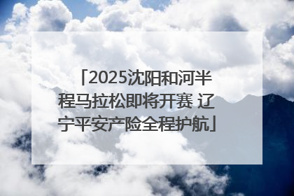 2025沈阳和河半程马拉松即将开赛 辽宁平安产险全程护航